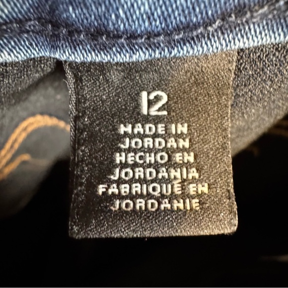 Nine West Blue Jeggings Medium Wash Elastic Waistband Size 12 - Picture 11 of 15